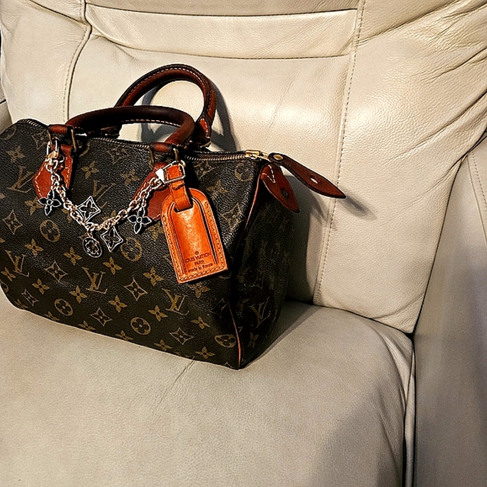 Authentic Louis Vuitton Speedy 25 Monogramed canvas HARD TO FIND ... with COA